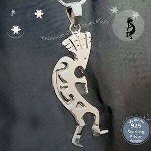 🌠 Sterling Silver 925 𝐊𝐎𝐊𝐎𝐏𝐄𝐋𝐋𝐈 𝐅ertility Southwest Pendant NEW